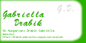 gabriella drabik business card